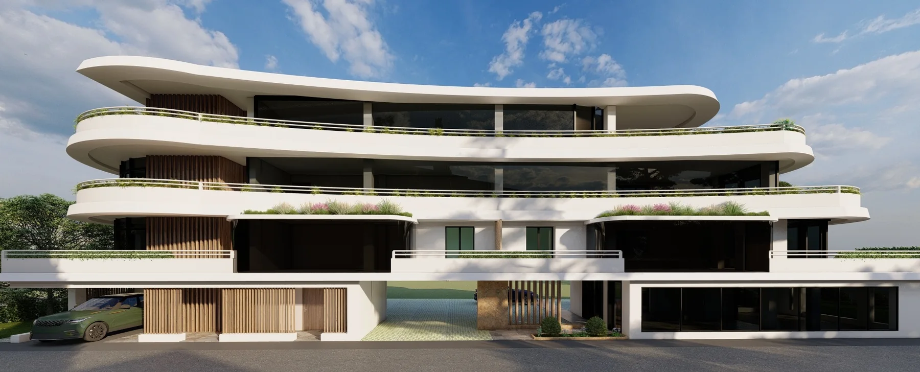 Front elevation of the Auguste Residence proposal