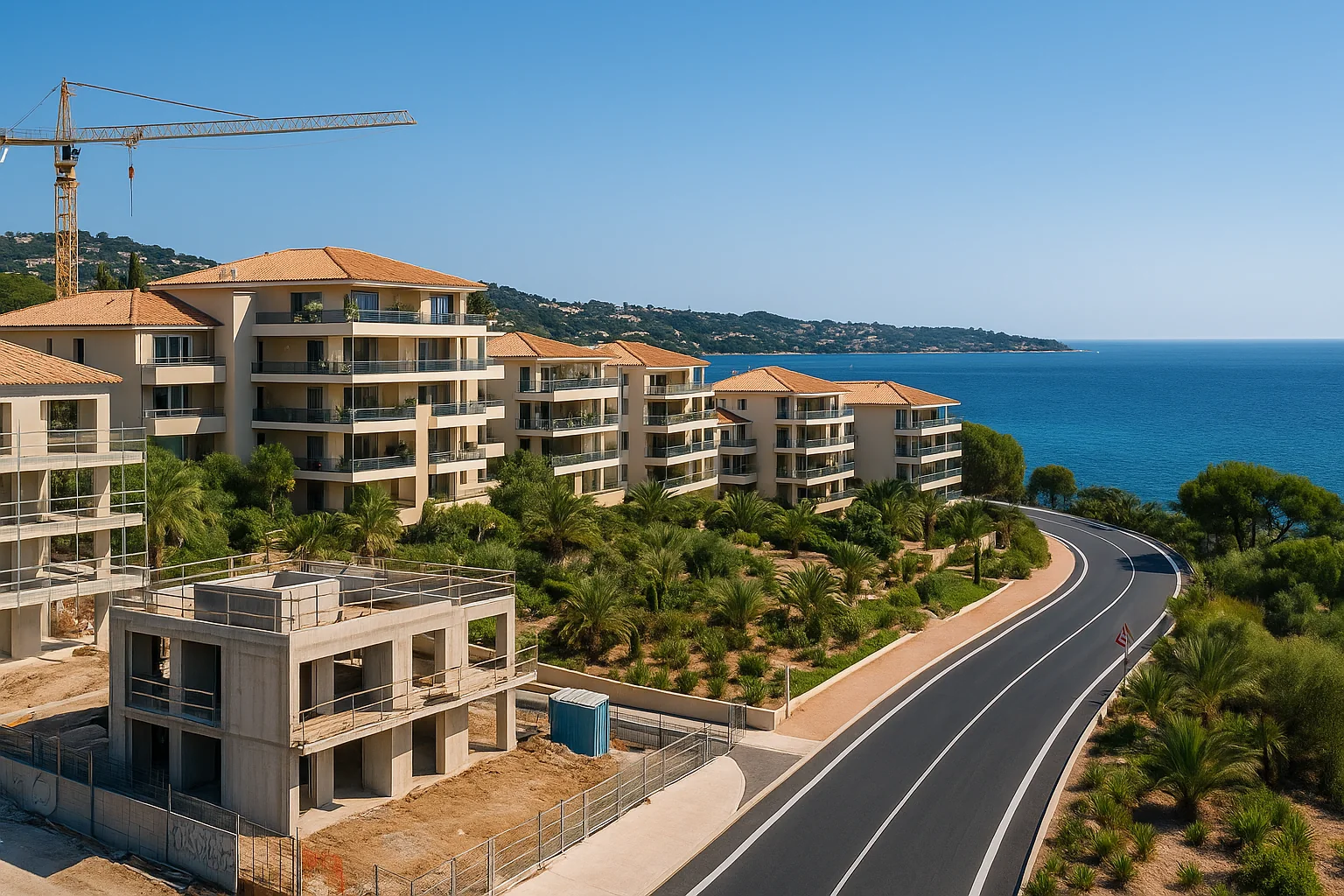 Riviera development terrain view